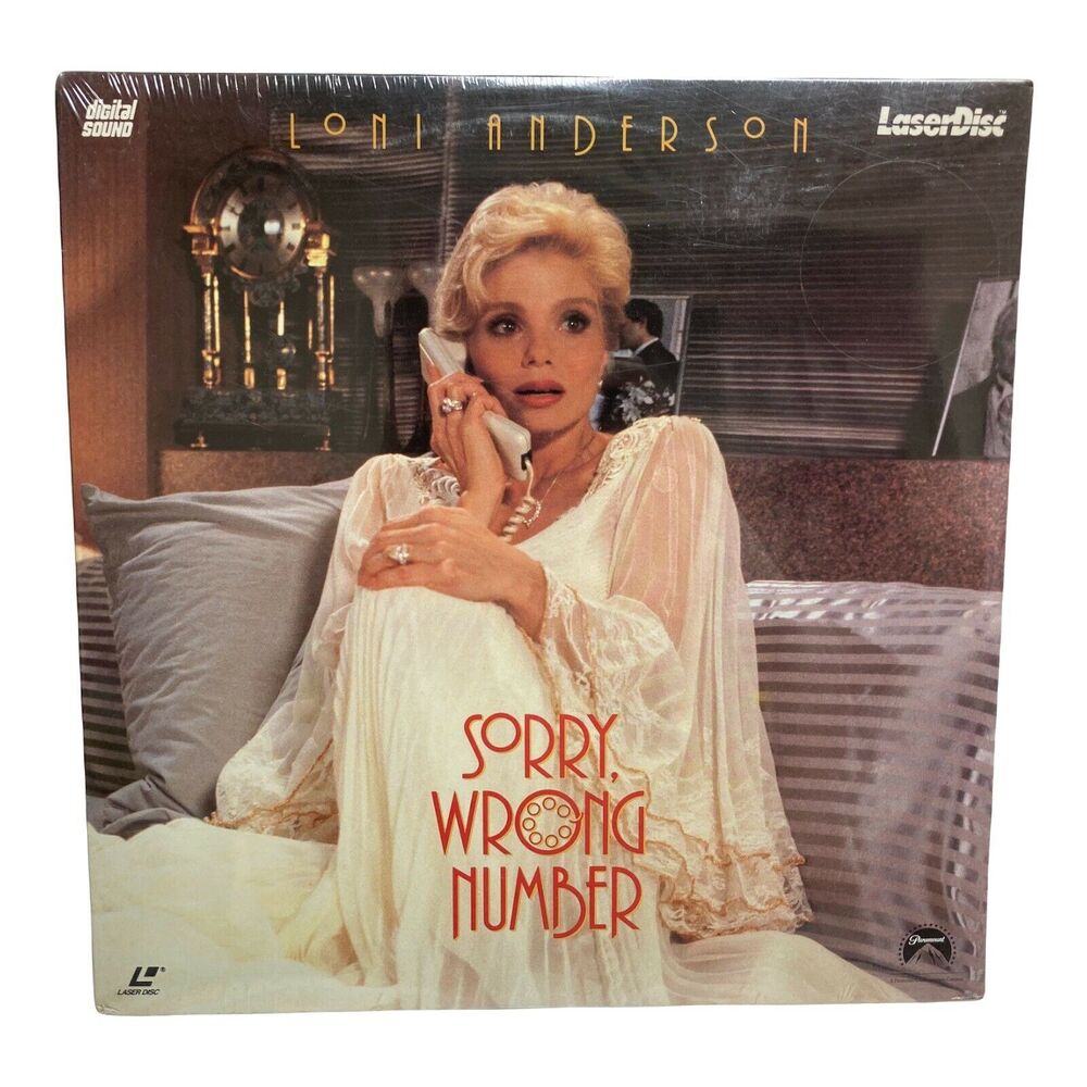 Sorry Wrong Number Vintage 1989 Laserdisc Movie Loni Anderson